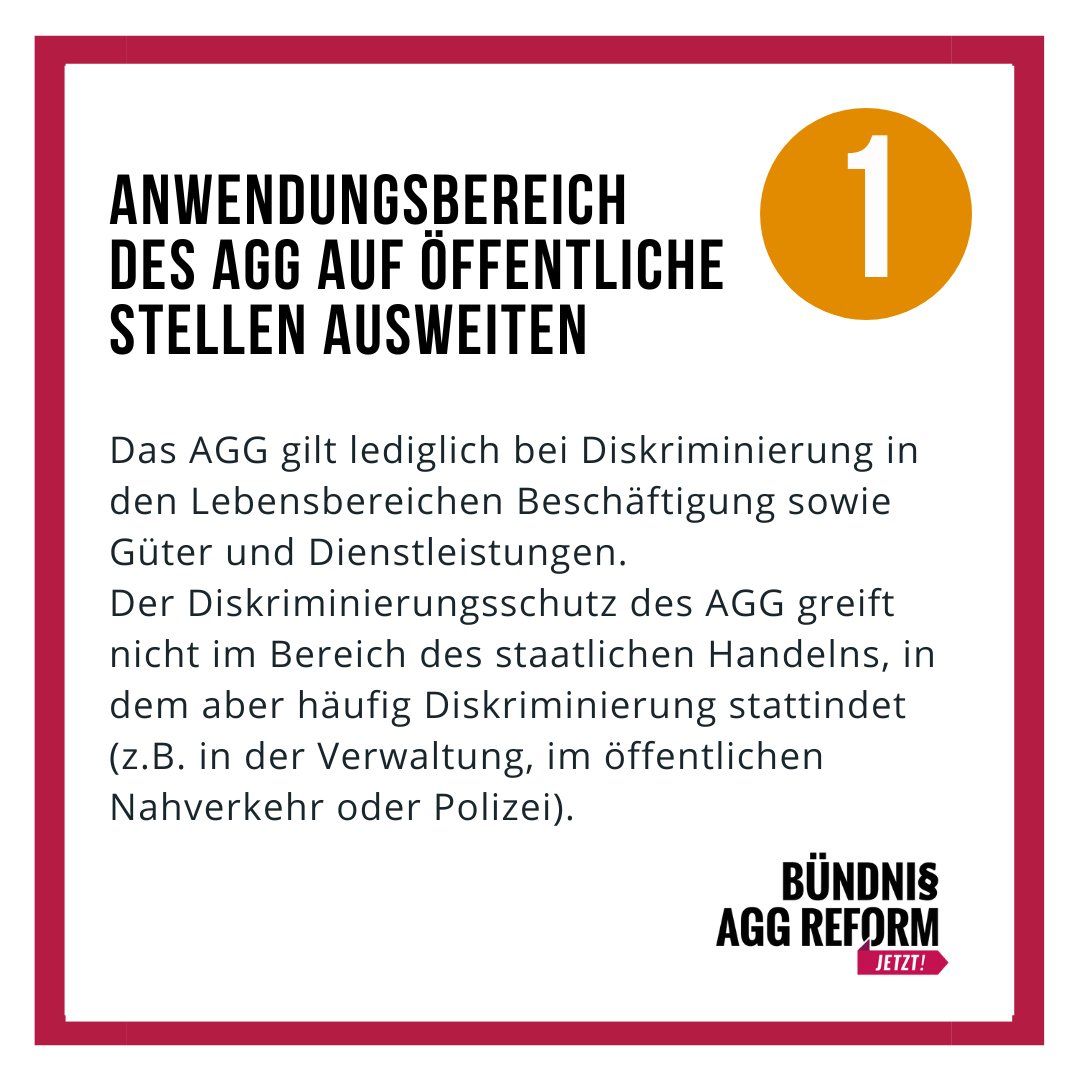 Sharepic zur Ausweitung des Anwendungsbereichs des AGG