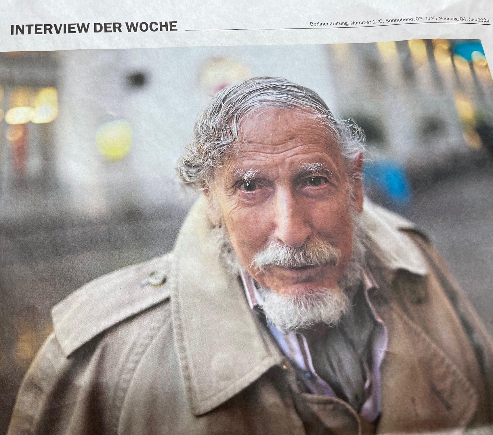 Georg Stefan Troller im Zeitungsausschnitt