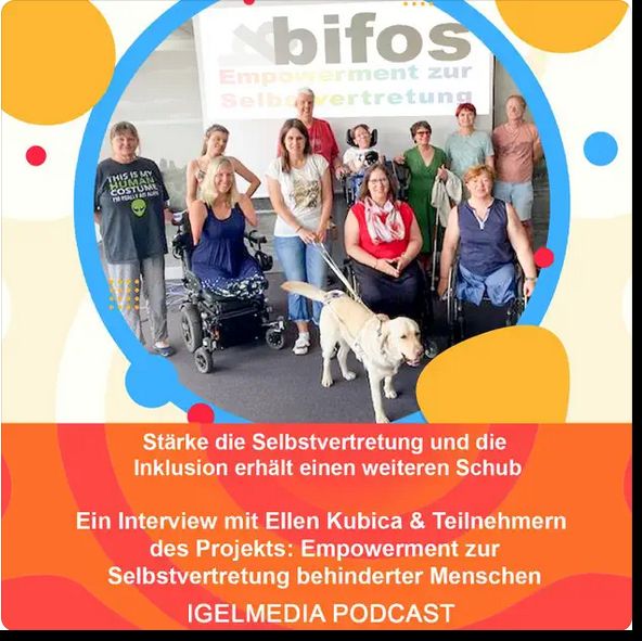 Titelbild des IGEL-Podcast zum Empowerment zur Selbstvertretung
