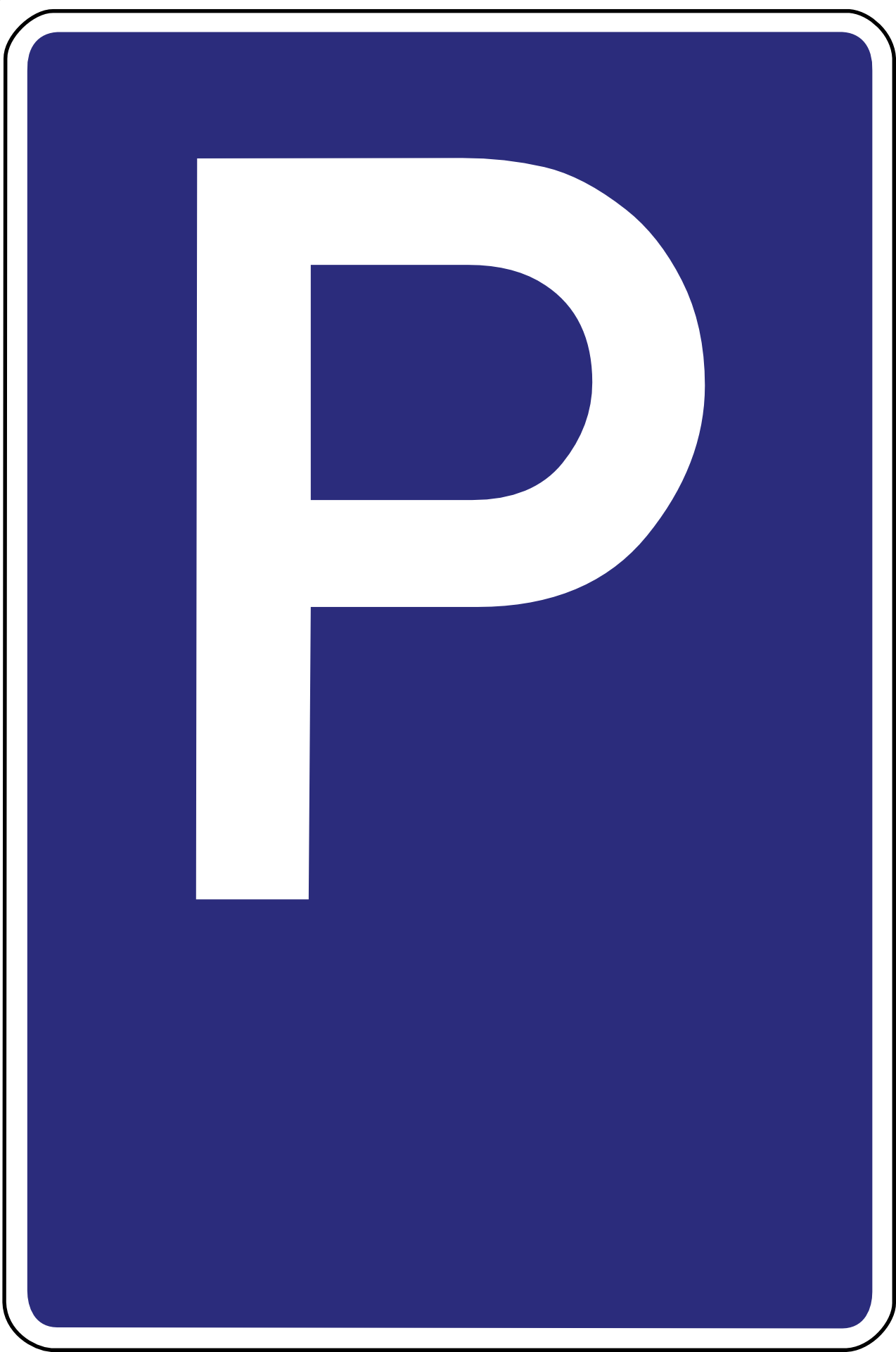 Verkehrsschild Parkplatz