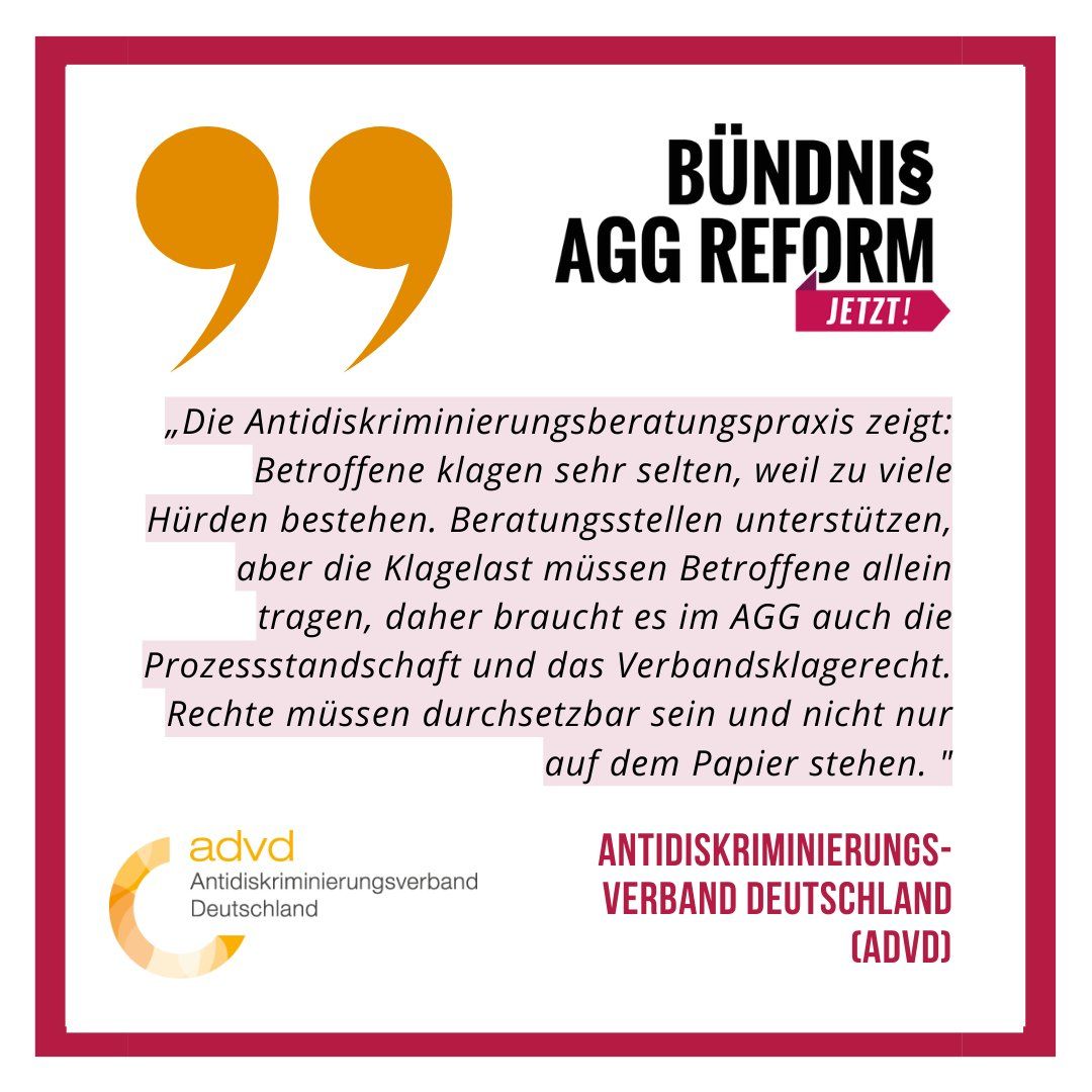 Sharepic des advd zur Durchsetzbarkeit von Rechten