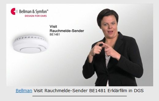 Bild zum Rauchmelder mit Gebärdensprache