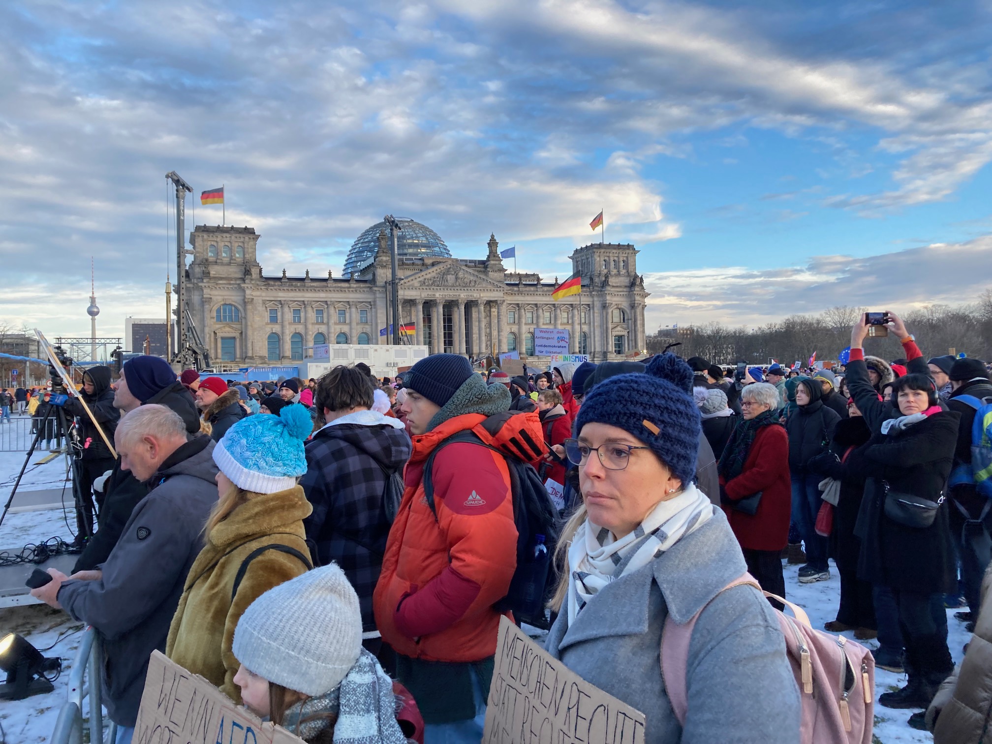 Kundgebung am Bundestag