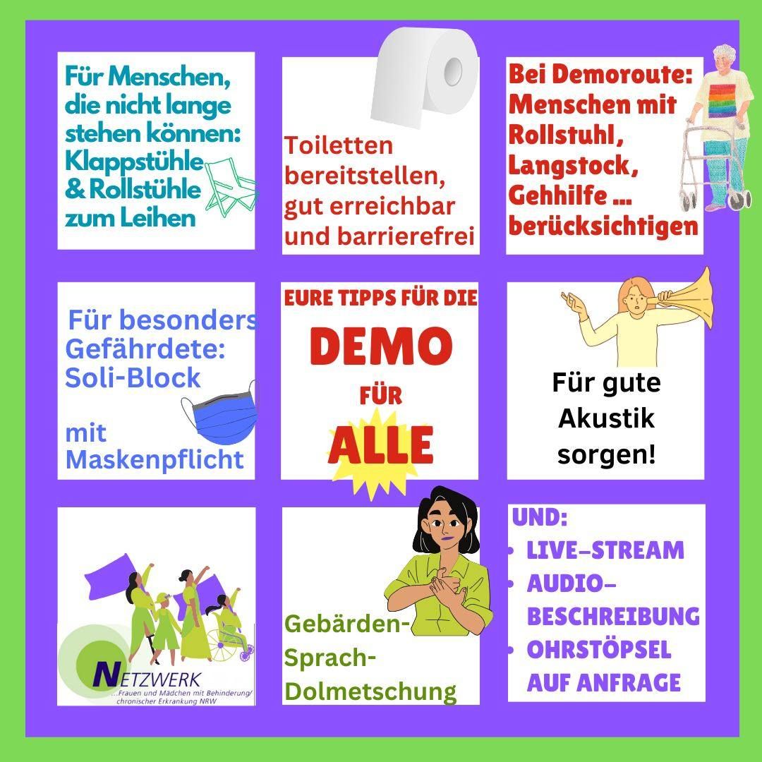 Tipps für Demos für alle