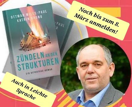 Sharepic zur Roman-Lesung von Ottmar Miles-Paul in Bremen