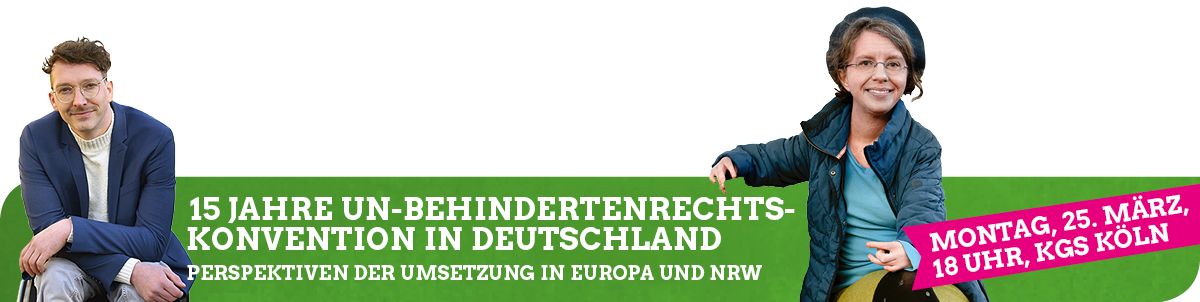 Plakat für die Veranstaltung am 25. März 2024 in Köln