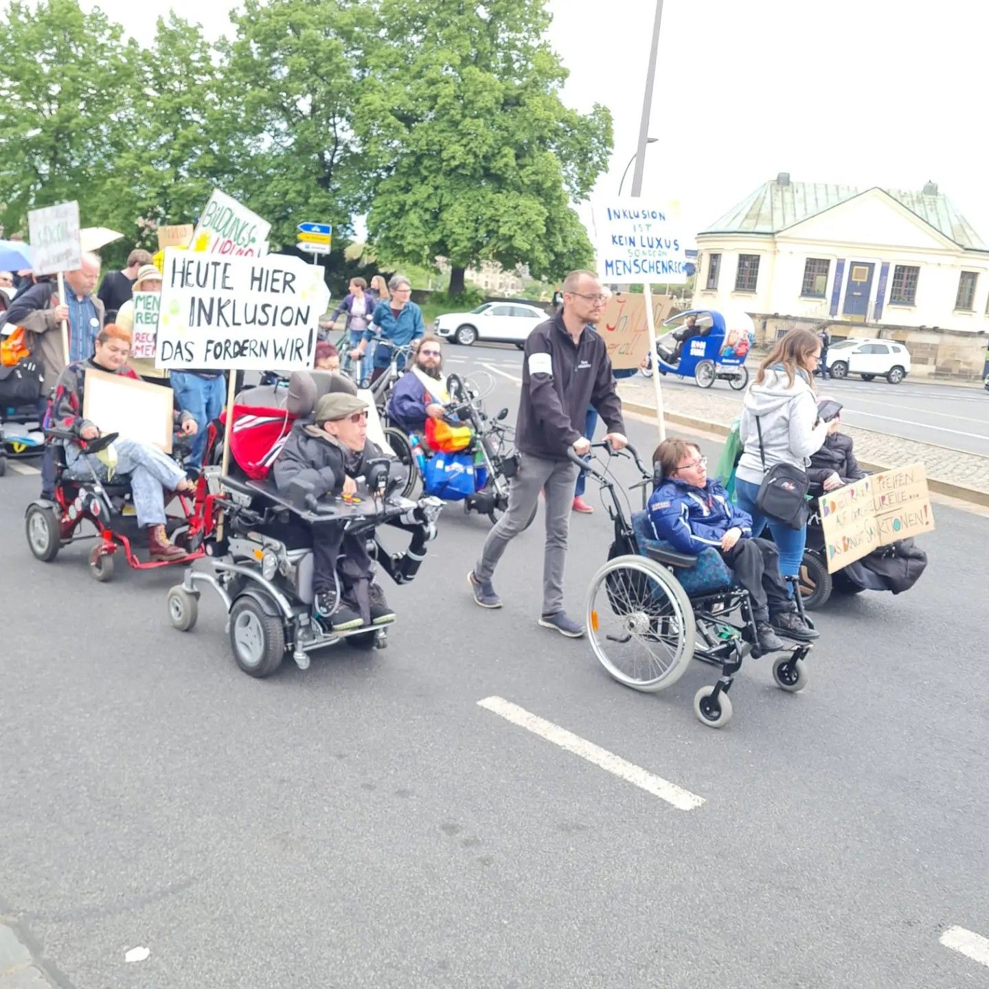 Demozug in Dresden am 3. Mai 2024