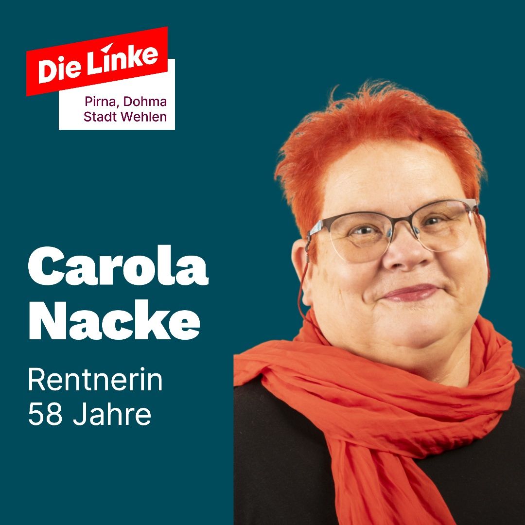 Wahlplakat von Carola Nacke