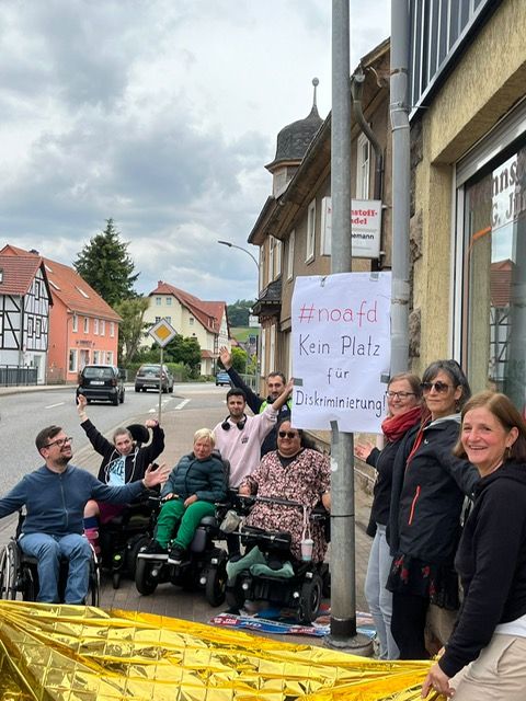 Bild von der Wahlaktion in Uder vom 10. Juni 2024