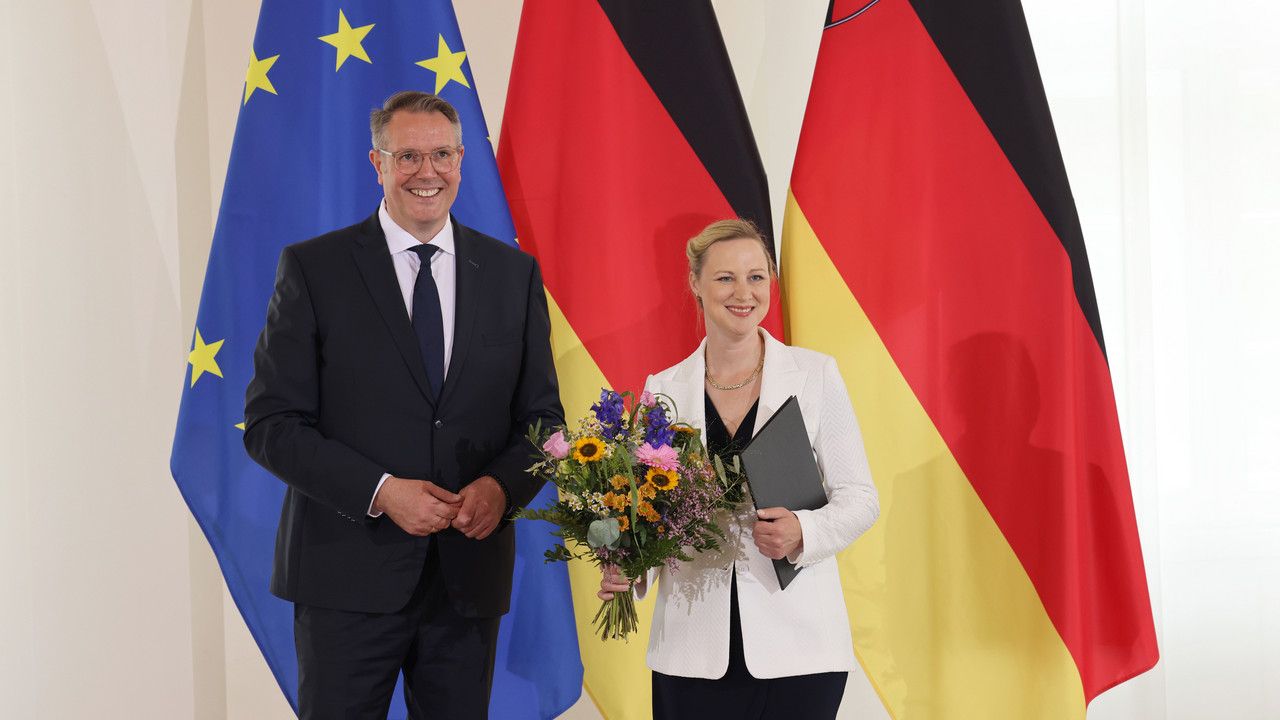 Alexander Schweitzer und Dörte Schall