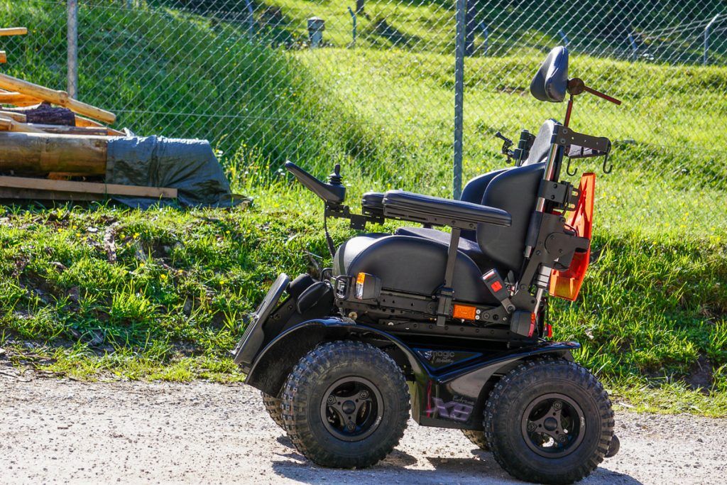 Rollstuhl für eine Bergtour