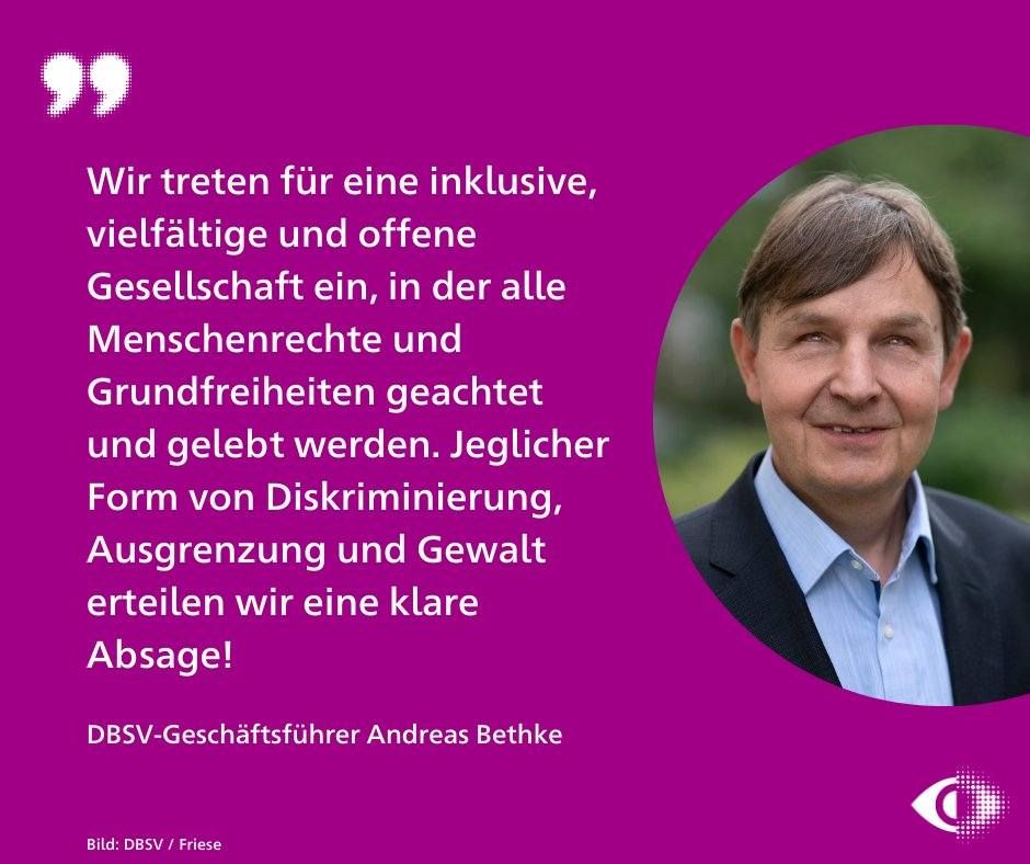 Sharepic mit Andreas Bethke und dem im Text erwähnten Zitat