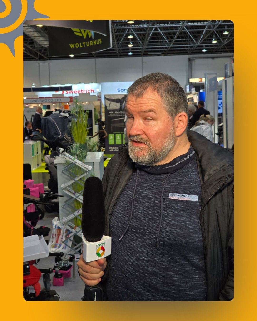 Sascha Lang vom IGEL-Podcast auf der REHACARE 2025