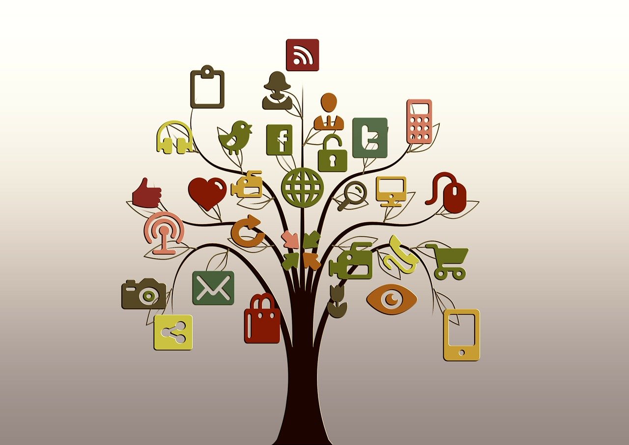 Icon eines Baumes der mit seinen Ästen viele Angebote vernetzt